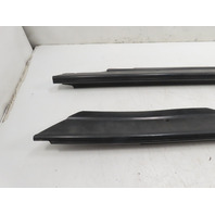 1988 BMW 325i E30 #1336 Trim Pair, Door Sill Scuff Plate Black 51471933721, 51471933722