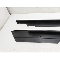 1988 BMW 325i E30 #1336 Trim Pair, Door Sill Scuff Plate Black 51471933721, 51471933722