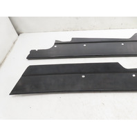 1988 BMW 325i E30 #1336 Trim Pair, Door Sill Scuff Plate Black 51471933721, 51471933722