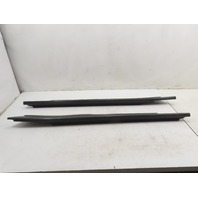 1988 BMW 325i E30 #1336 Trim Pair, Door Sill Scuff Plate Black 51471933721, 51471933722