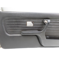 1988 BMW 325i E30 #1336 Door Panel Pair Vinyl w/ Handle LH & RH Convertible Blk