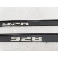 85 Porsche 928 S #1338 Trim Pair Door Sill Scribe Left & Right 92855105602 92855105502