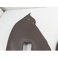 85 Porsche 928 S #1338 Trim Pair, Rear Seatbelt Seat Well Panel Brown