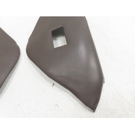 85 Porsche 928 S #1338 Trim Pair, Rear Seatbelt Seat Well Panel Brown