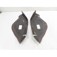 85 Porsche 928 S #1338 Trim Pair, Rear Seatbelt Seat Well Panel Brown