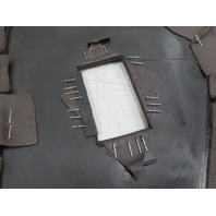 85 Porsche 928 S #1338 Trim Pair, Rear Seatbelt Seat Well Panel Brown
