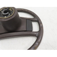 85 Porsche 928 S #1338 Steering Wheel W/ Pad, Leather Brown