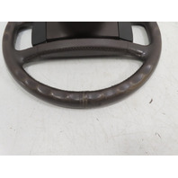 85 Porsche 928 S #1338 Steering Wheel W/ Pad, Leather Brown