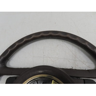 85 Porsche 928 S #1338 Steering Wheel W/ Pad, Leather Brown