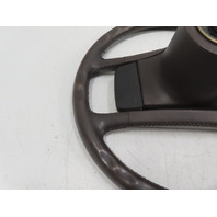 85 Porsche 928 S #1338 Steering Wheel W/ Pad, Leather Brown