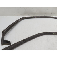 85 Porsche 928 S #1338 Trim Pair, Door Window Surround, Left & Right Brown