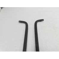 85 Porsche 928 S #1338 Trim Pair, Hatch Trunk Lid 2PC Molding Top Spoiler Style