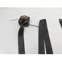 85 Porsche 928 S #1338 Seatbelt Pair, Front Left & Right, Black Lap Belt