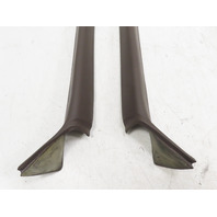 85 Porsche 928 S #1338 Trim Pair, A-Pillar Brown