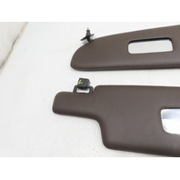 85 Porsche 928 S #1338 Sunvisor Pair, Vinyl Front Brown OEM