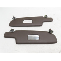 85 Porsche 928 S #1338 Sunvisor Pair, Vinyl Front Brown OEM