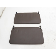 85 Porsche 928 S #1338 Sunvisor Pair, Vinyl Rear Brown OEM