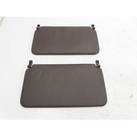 85 Porsche 928 S #1338 Sunvisor Pair, Vinyl Rear Brown OEM