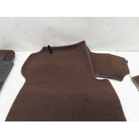 85 Porsche 928 S #1338 Carpet Set, Floor Mat Brown Front & Rear