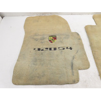 87-91 Porsche 928 S4 Carpet Set Floor Mats W/ PORSCHE SCRIPT TAN