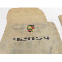 87-91 Porsche 928 S4 Carpet Set Floor Mats W/ PORSCHE SCRIPT TAN