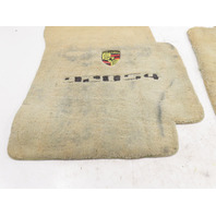 87-91 Porsche 928 S4 Carpet Set Floor Mats W/ PORSCHE SCRIPT TAN