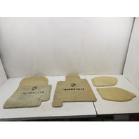 87-91 Porsche 928 S4 Carpet Set Floor Mats W/ PORSCHE SCRIPT TAN