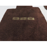 85 Porsche 928 S #1338 Carpet Set Floor Mats W/ PORSCHE SCRIPT BROWN