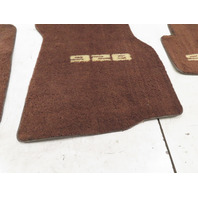 85 Porsche 928 S #1338 Carpet Set Floor Mats W/ PORSCHE SCRIPT BROWN