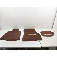 85 Porsche 928 S #1338 Carpet Set Floor Mats W/ PORSCHE SCRIPT BROWN