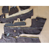 85 Porsche 928 S #1338 Carpet Main Set Floor Mat Cover Trim Brown