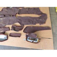 85 Porsche 928 S #1338 Carpet Main Set Floor Mat Cover Trim Brown