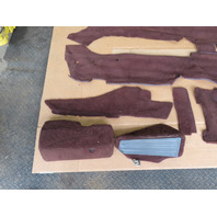 85 Porsche 928 S #1338 Carpet Main Set Floor Mat Cover Trim Brown