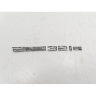 BMW Z4 E89 Emblem, Fender Right "Sdrive35is" OEM 	51147269063