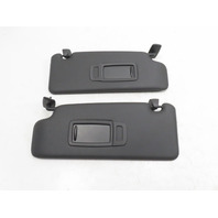 BMW X1 F48 Xdrive 28i Sunvisor Pair, w/Clips Right & Left Side Black OEM
