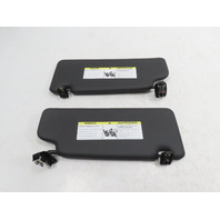 BMW X1 F48 Xdrive 28i Sunvisor Pair, w/Clips Right & Left Side Black OEM