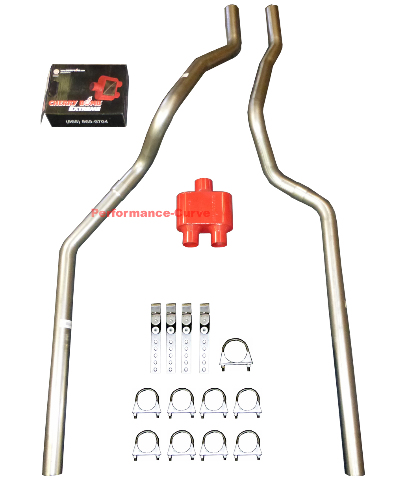 99-06 Chevy Silverado Truck 2.5/" Dual Exhaust Kit Cherry Bomb Extreme
