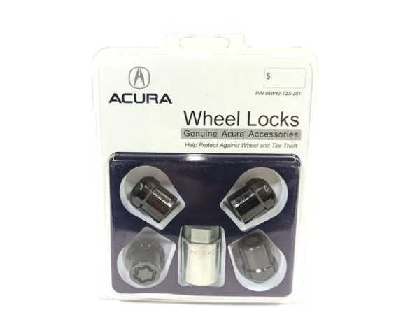 New Genuine Acura MDX Wheel Lock Nut Set Black (2022-2026) OE