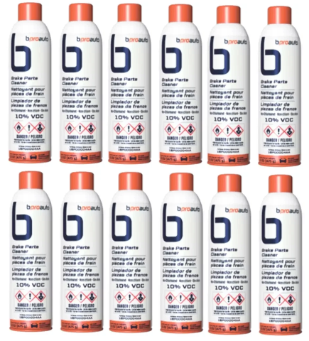 Brake Cleaner Aerosol Can 14oz Case (x12) Parts Non-Chlorinated Clean Set Pack