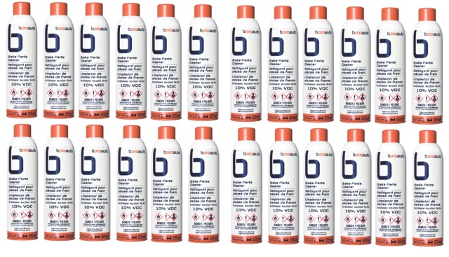 Brake Cleaner Aerosol Can 14oz Case (x24) Parts Non-Chlorinated Clean Set Pack