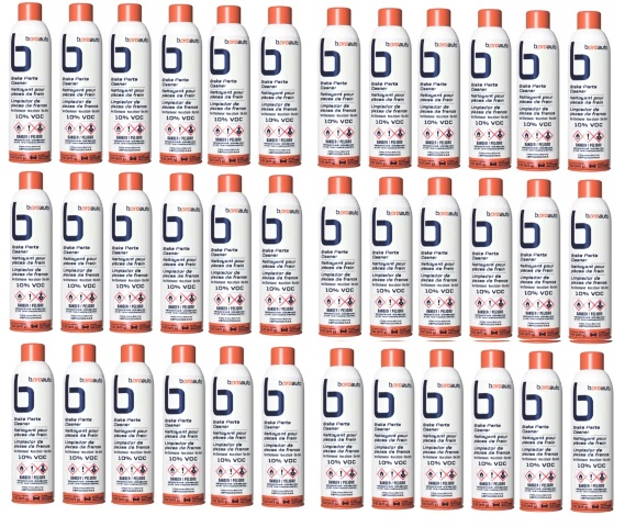 Brake Cleaner Aerosol Can 14oz Case (x36) Parts Non-Chlorinated Clean Set Pack