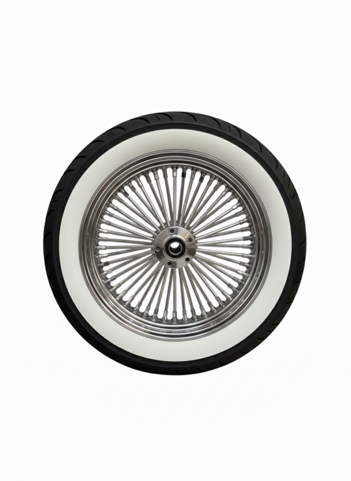 16x3.5 48 FAT SPOKE REAR WHEEL 130/90-16 SHINKO WW TIRE 2000-03 TOURING BAGGER