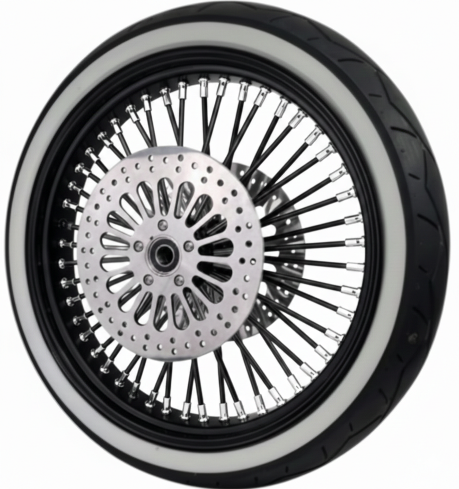 21X3.5 48 FAT SPOKE 00-07 BLK WHEEL 120/70-21 SHINKO WW TIRE KIT HARLEY TOURING