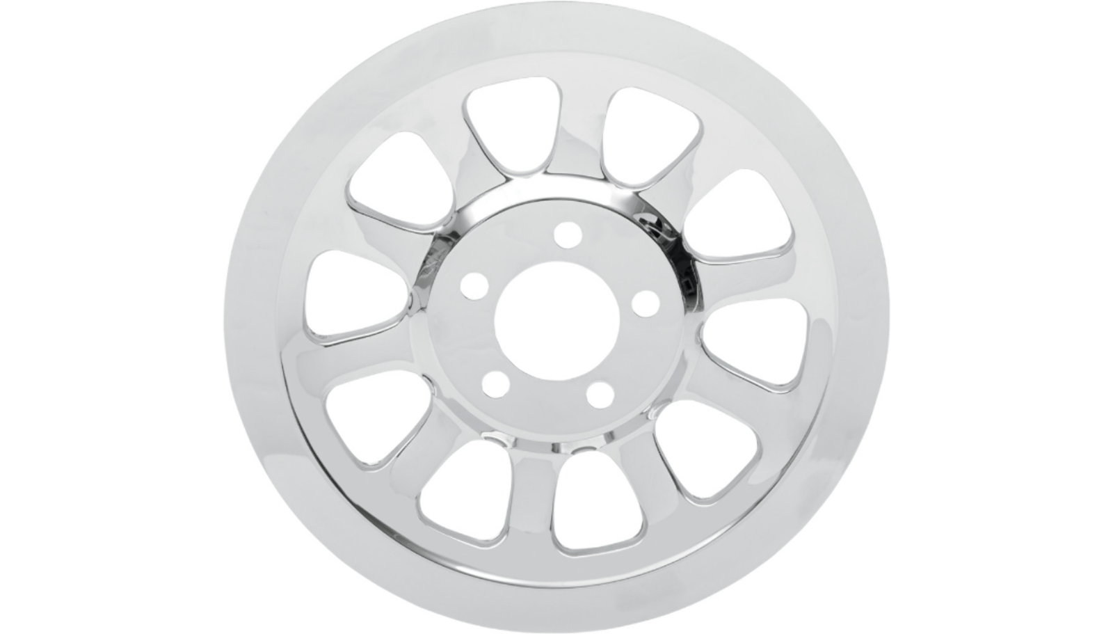 Chrome Pulley Cover 66 Tooth Chrome Harley Davidson 2007-17 FXST FLT FLST V-Twin