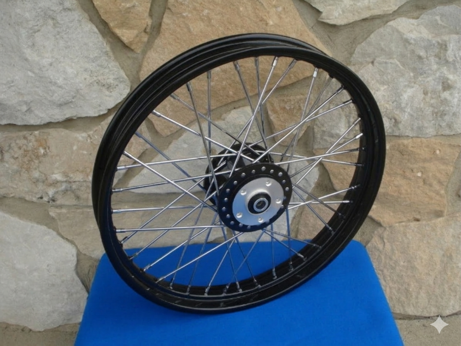 FRONT 21X2.15" 40 SPOKE BLACK RIM HUB WHEEL HARLEY NARROW GLIDE SPORTSTER XL