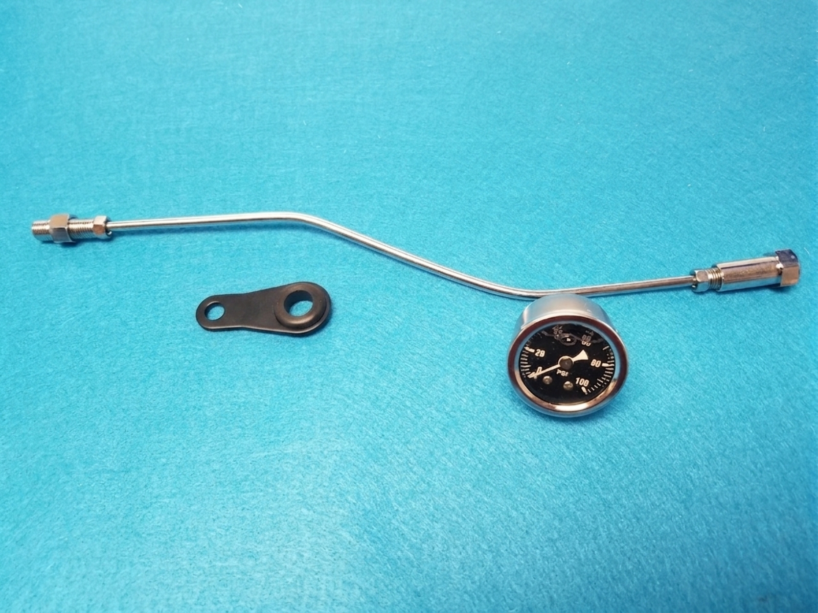 100 PSI Oil Pressure Gauge & Fitting Kit for Harley Big Twin EVO