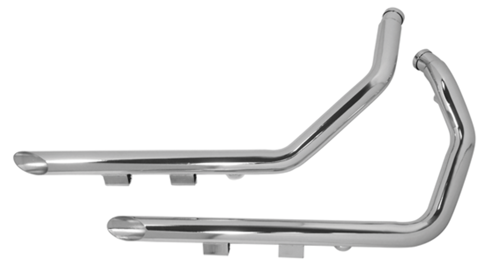 KCINT 1 3/4" Slash Cut Drag Pipes For Harley Sportster 1986-2003 – Chrome