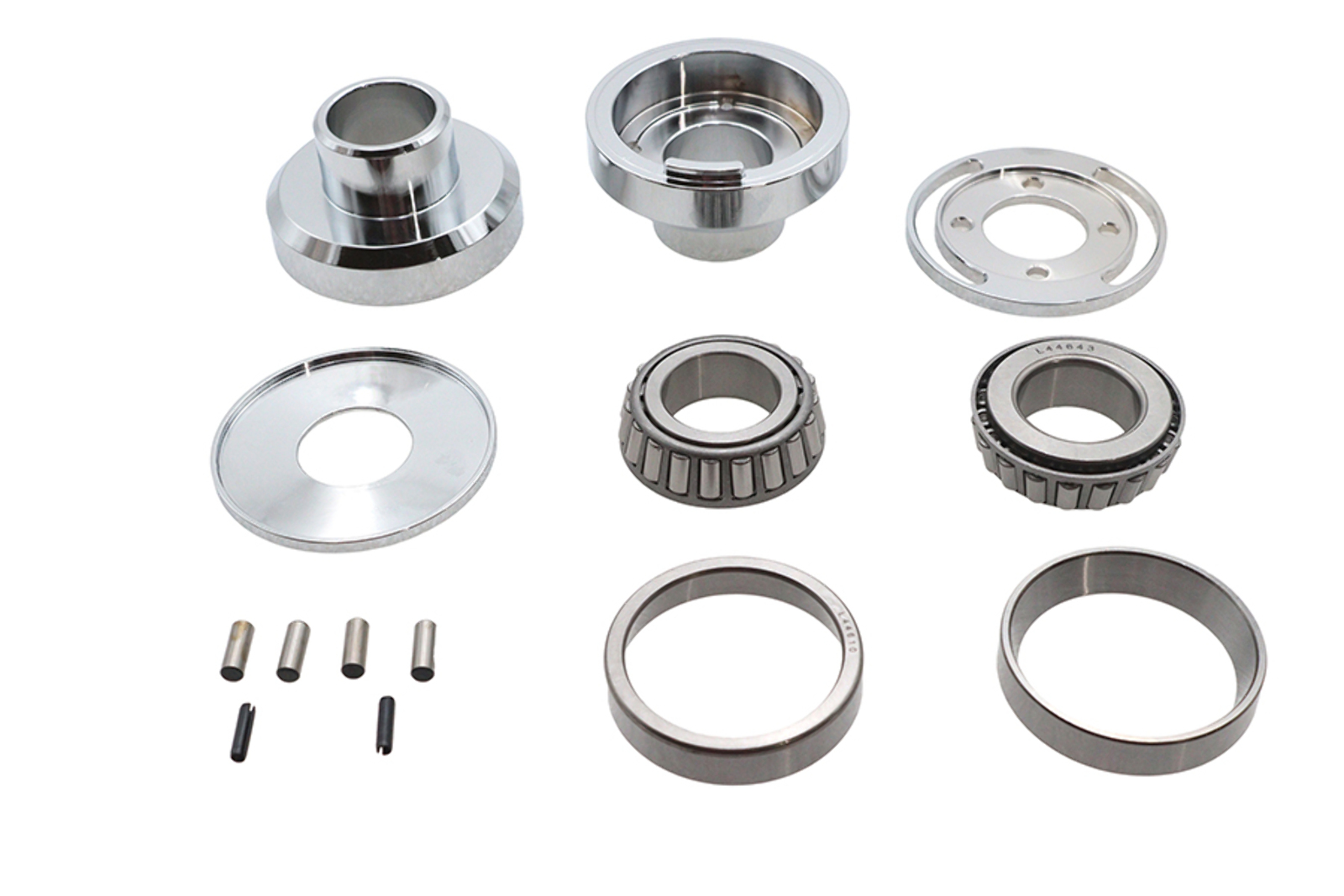 CHROME HIDDEN FORK STOPS PARTS FOR HARLEY CHOPPER BIG TWIN FRAME