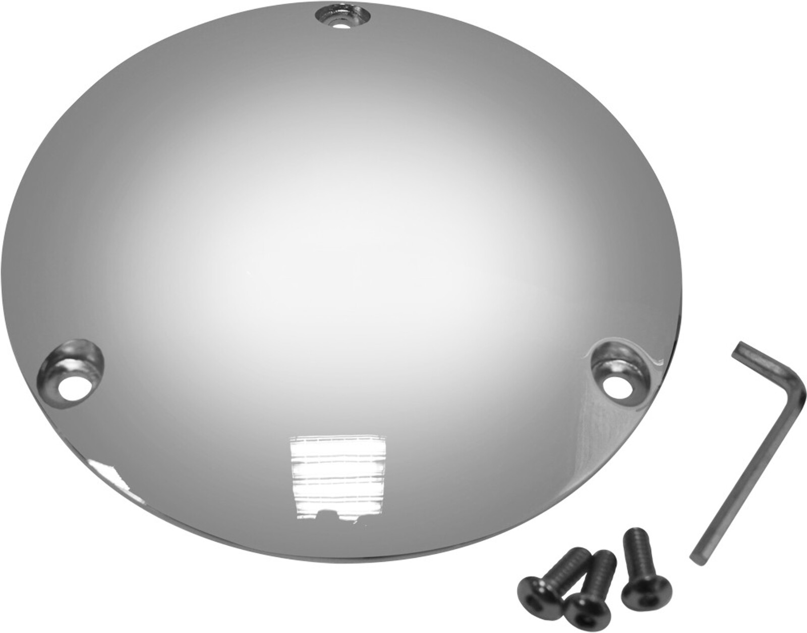 Chrome Smooth Derby 3 Hole Cover for Harley Big Twin Evo 84-98 Shovelhead 70-84