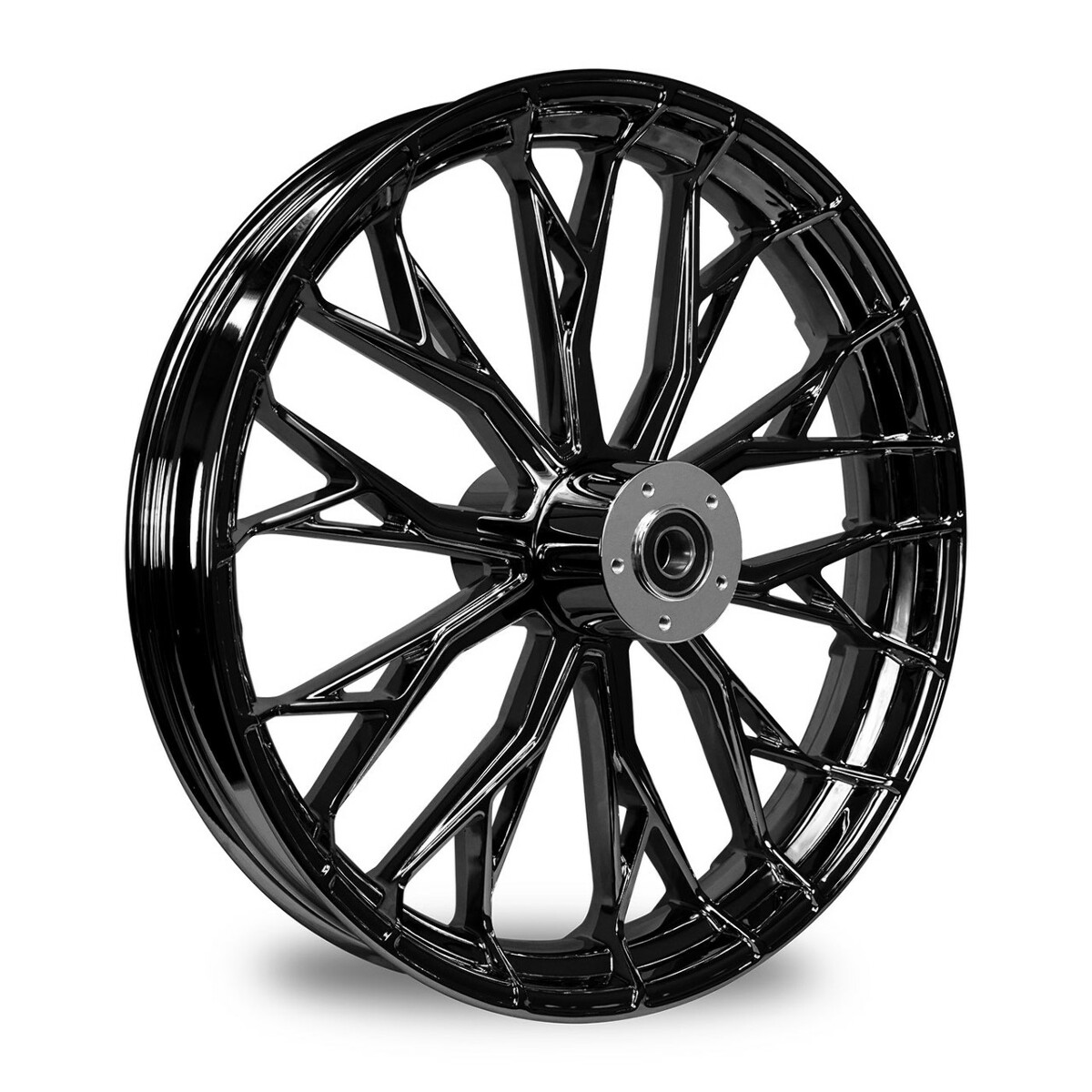 Ultima 21x3.5 Fat Spoke Front Wheel For Harley FLT Touring Baggers 08-Up – ABS Compatible, Chrome